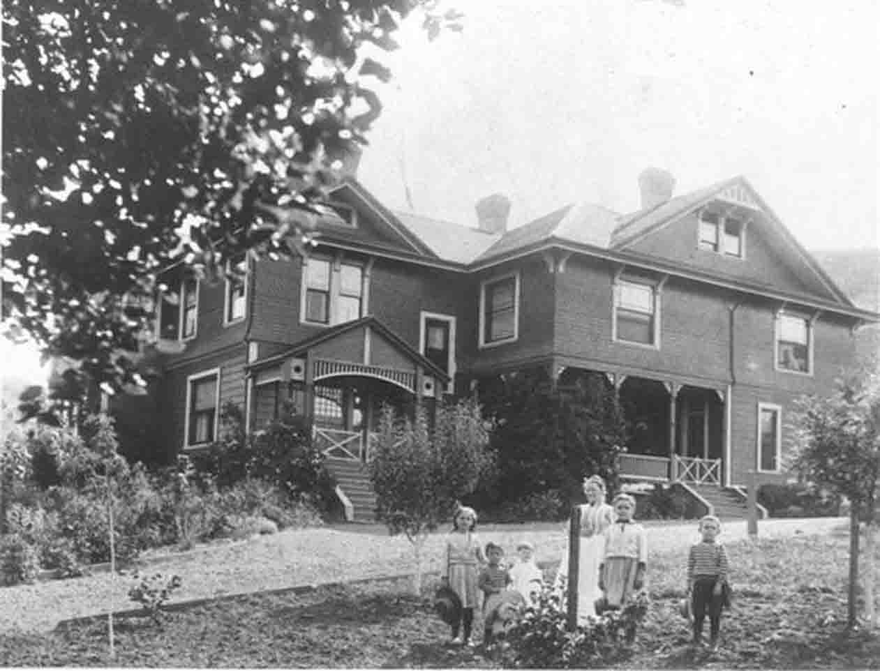 The Allen Family at the Hawthorn House (G.T. White, 1893, Town of Portola Valley Collection)